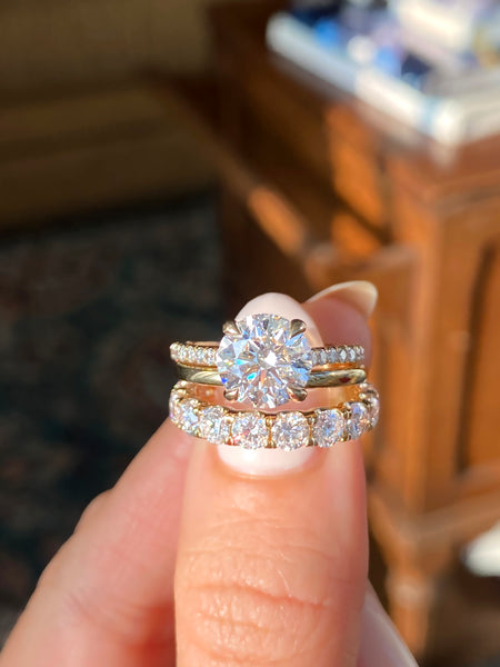 Diamond Solitaire Engagement Ring Set ...